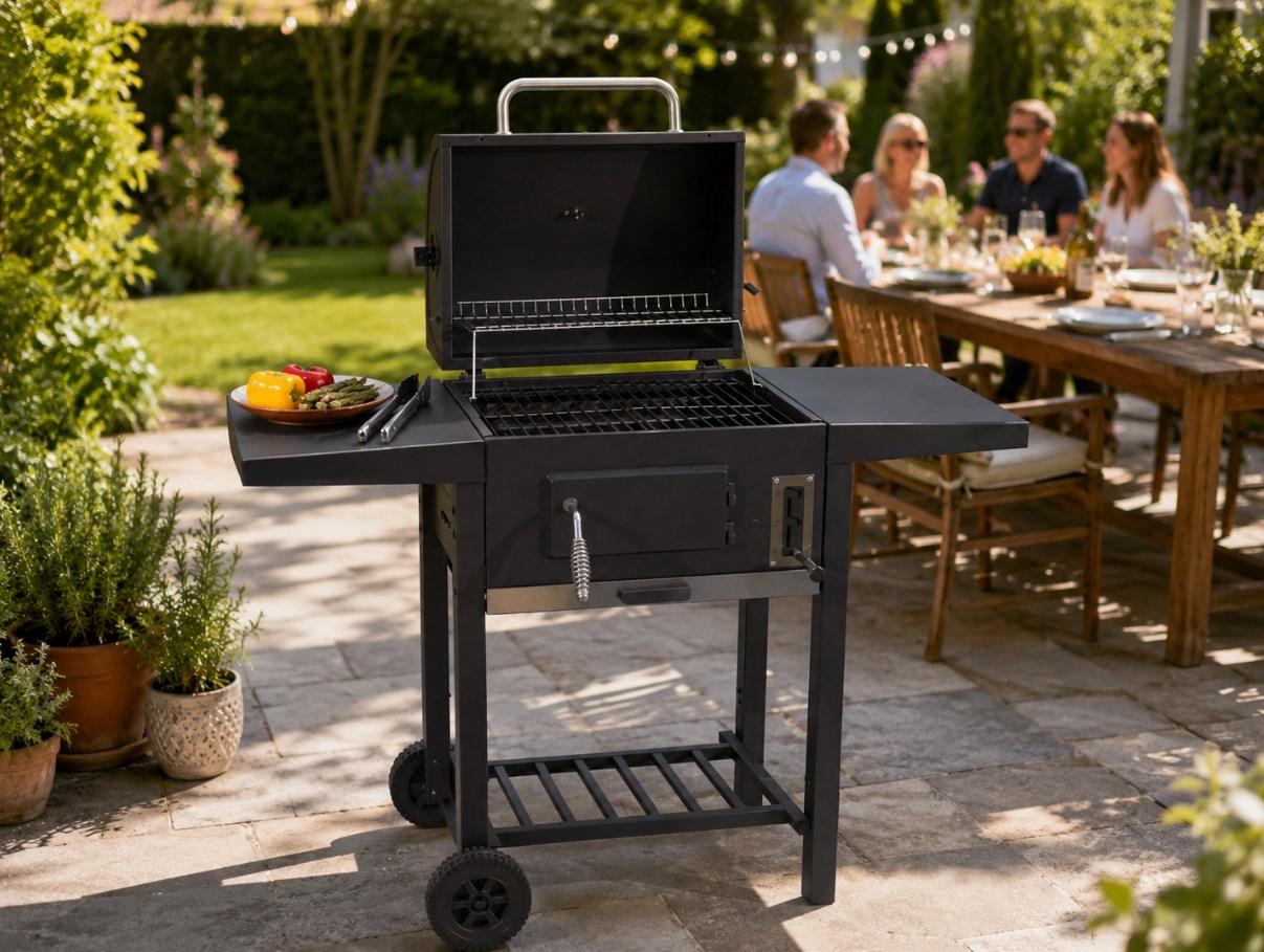 Grill węglowy LANDGRAF BBQ PARTY – więcej kontroli, wygody i miejsca podczas grillowania
